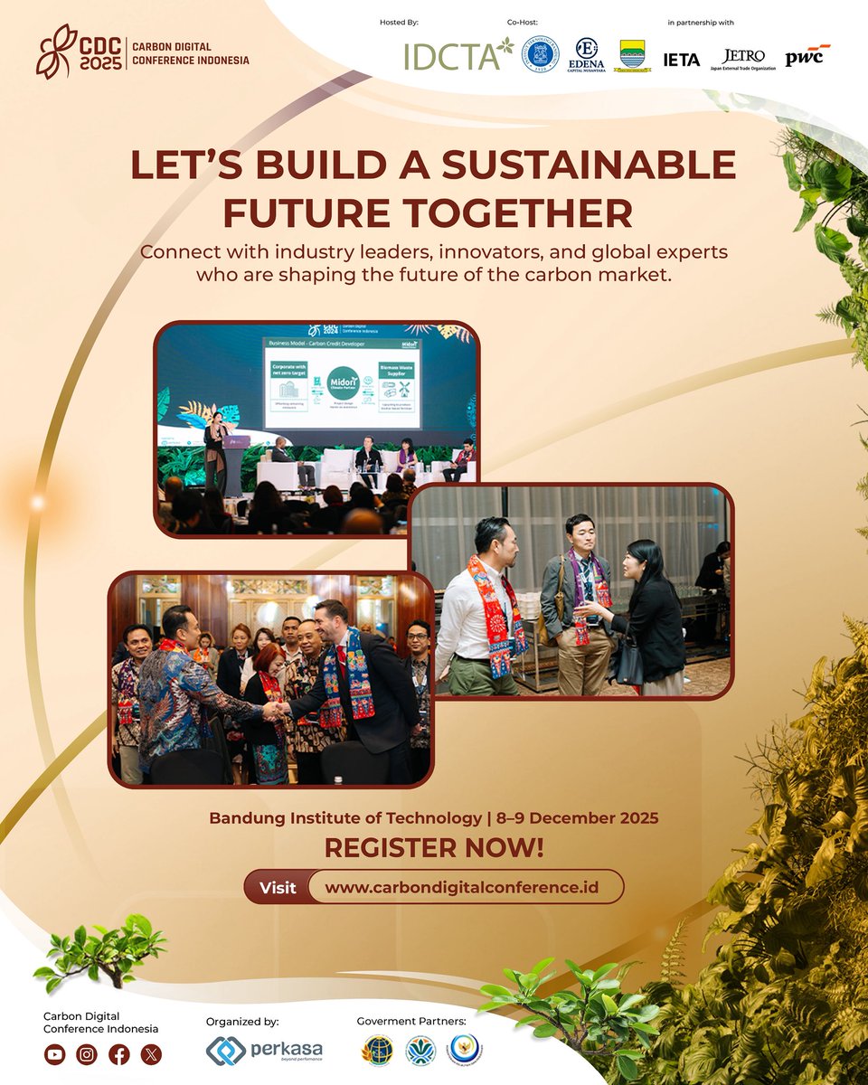 🌍 Let’s Build a Sustainable Future Together! 🌍

One of the biggest benefits of joining Carbon Digital Conference 2025 is Connection.

#CDC2025 #CarbonDigitalConference #CarbonFuture #NetZero #CarbonCapture #ClimateSolutions #CarbonMarket #SustainableFuture