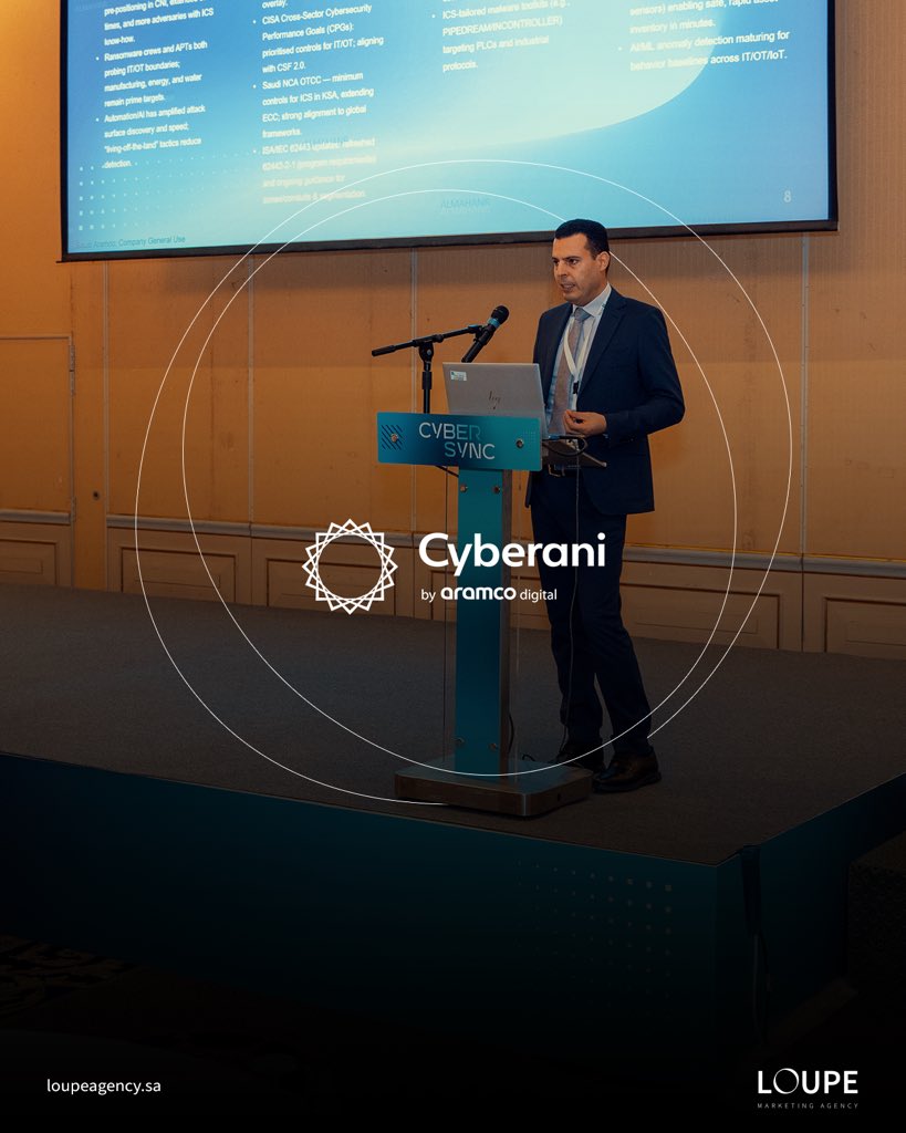 loupe_sa's tweet photo. سعدنا بالتغطية الإعلامية لفعالية #CyberSync، التي قدمت رؤى سيبرانية فعالة ركزت على حماية البنية التحتية وإدارة التهديدات وتعزيز العنصر البشري وبناء ثقة رقمية متينة.

@Cyberani_sa 
@aramc https://t.co/EYcGZPGxsX