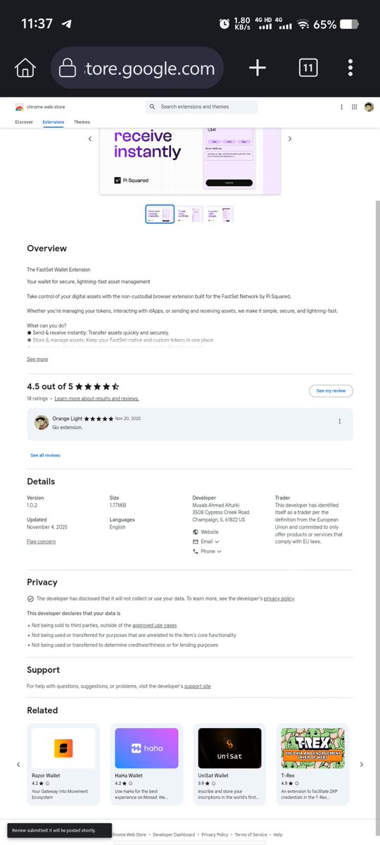 mimuinu's tweet image. Fastset wallet is really good.