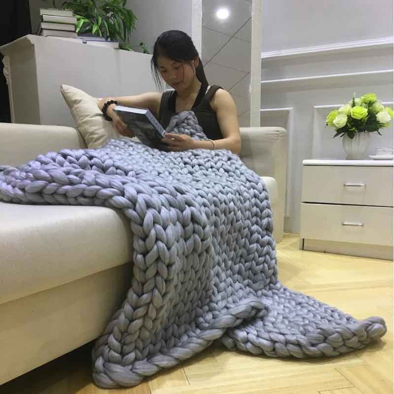 UnicunShop's tweet image. Get ready to hibernate! 🐻 This super thick hand-knitted woolen blanket is like a warm hug you can wear.  😴 Perfect for cozy nights in. Shop now and say goodbye to chilly evenings! unicun.com/product/thick-…  #blanket #cozyvibes #handmadewithlove