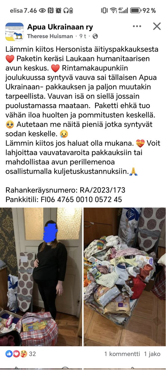 #ukraina #vauva #apu