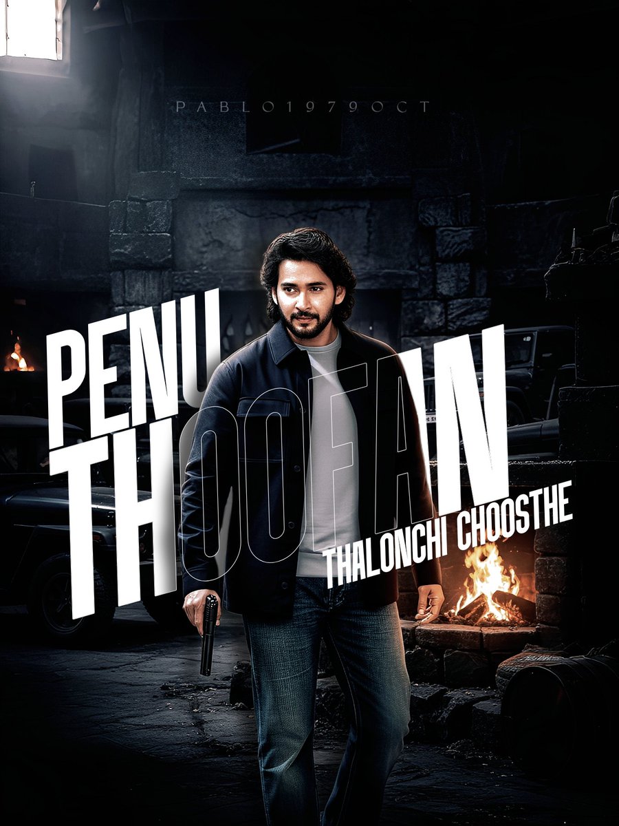 PaBlo_1979oct's tweet image. Penu Thoofan Thalonchi Choosthe 
#MaheshBabu #Varanasi