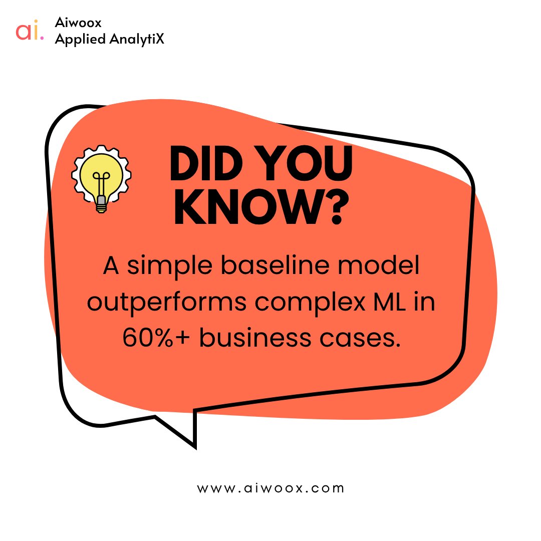 _aiwoox's tweet image. #MachineLearning #AIFacts #DataScience #Analytics #BusinessIntelligence #MLOps #MLEngineering #AIinBusiness #TechInsights #SimpleIsBetter #ModelEvaluation #FeatureEngineering #BusinessAnalytics