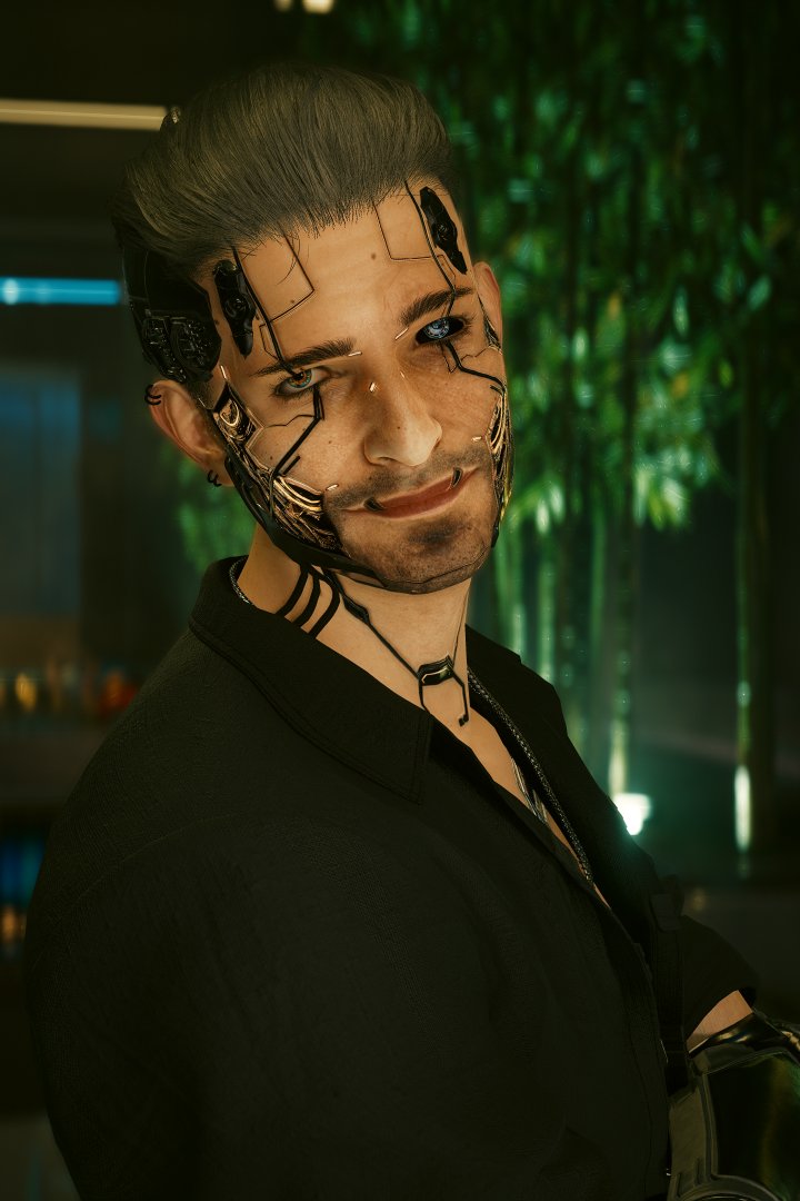 Back on my new OC, like bro wtf did the FIA do to you... Last pic is him currently.
#Cyberpunk2077 #Cyberpunk2077Photomode #OC #MascV #VirtualPhotography #VPWorld #VP