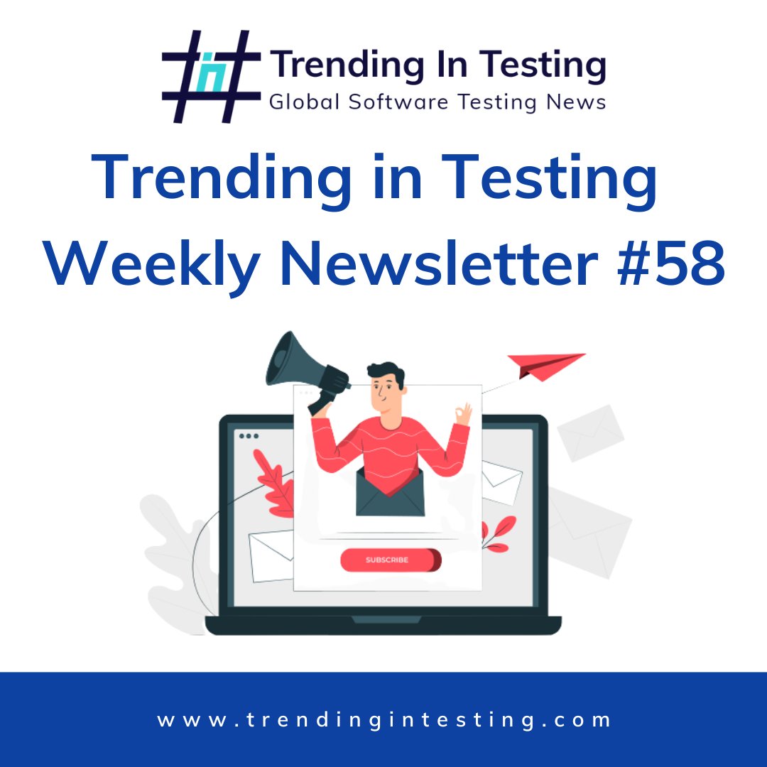 TrendingTesting's tweet image. Explore the most recent developments in testing, AI and automation with the Trending in Testing 58th Newsletter with PractiTest - Test Management!