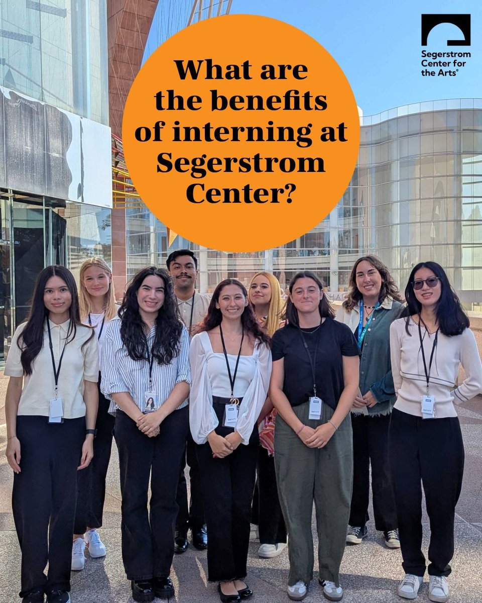 SegerstromArts's tweet image. ✨🎶Do you love the Arts? We are seeking enthusiastic college students or recent grads for our PAID Spring Internships! The last day to apply is Wednesday, December 10th. For more information, visit: 
ift.tt/iqvwHcu instagr.am/p/DRQeSU5k3tH/