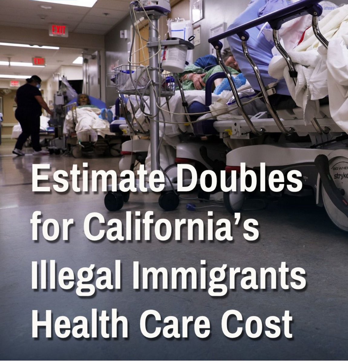 nettermike's tweet image. California’s latest review shows the cost of covering illegal immigrants under Medi-Cal climbing to about $10 billion a year, far above early estimates and now a major share of the state budget. With a freeze on new enrollments coming in 2026 and premiums planned for later, the…