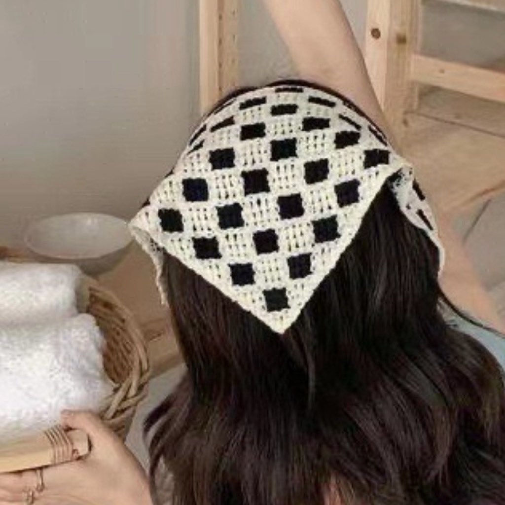 The cutest accessory is here. Handmade daisy crochet bandanas! You need this! under 20k 🎀🌼