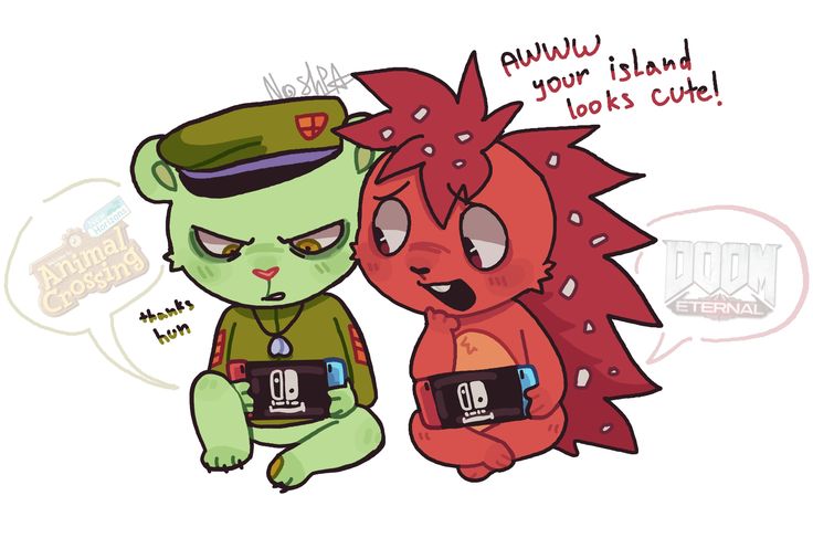 These type of fanarts of flippy(fliqpy) x flaky are SOOOOOOO CUTEE😭😭😭😭😭😭💖💖💖💖