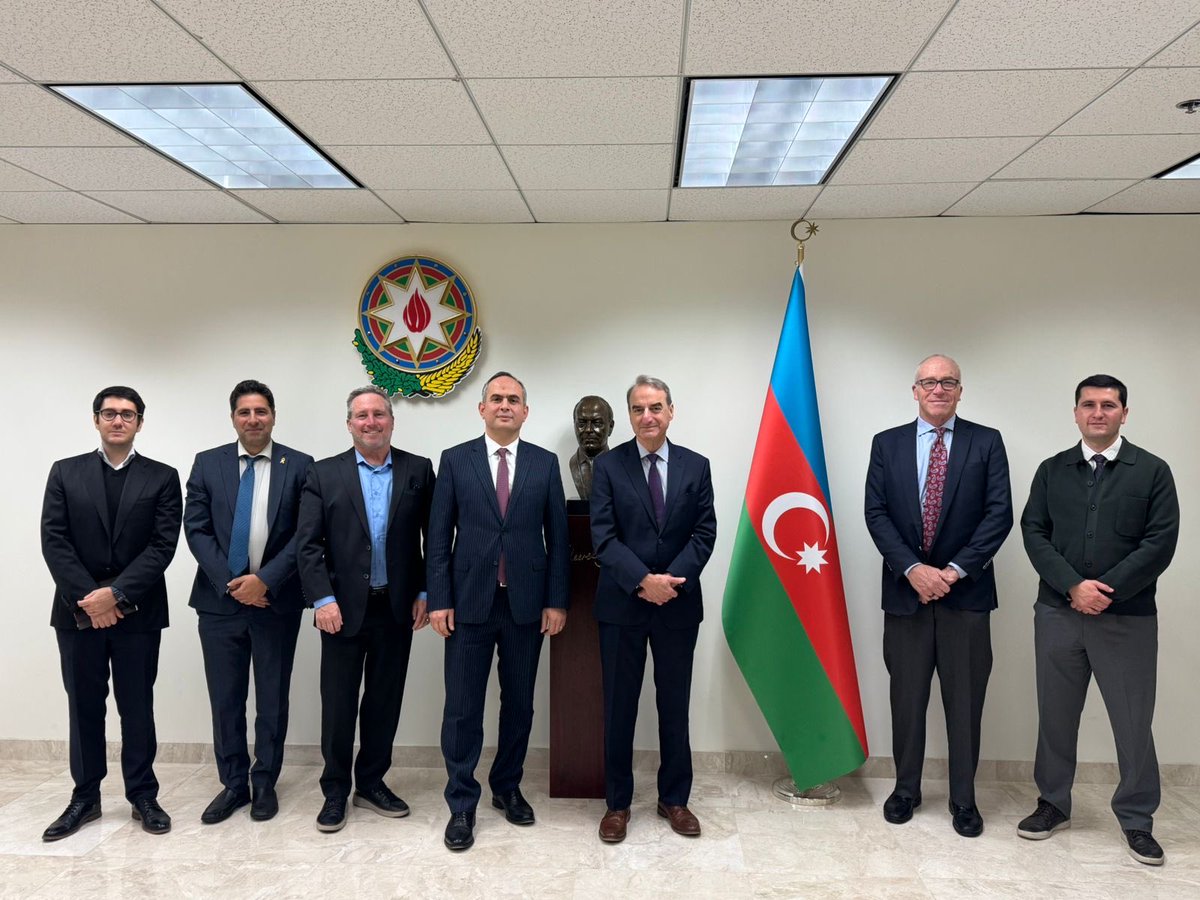 Had a productive discussion with Mr. Jason Isaacson, Chief Policy and Political Affairs Officer at the American Jewish Committee. #Azerbaijan #UnitedStates <a href="/AJCGlobal/">American Jewish Committee</a>