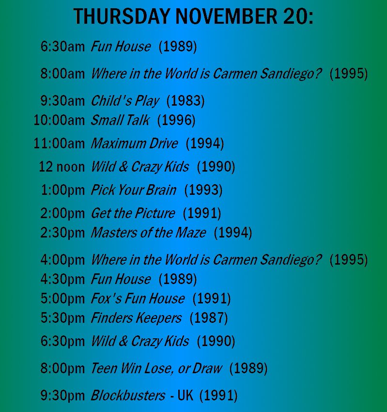 VideotapedGames's tweet image. Here it is, game show fans! The next two days' worth of uploads, celebrating World Children's Day on Thursday. Enjoy!

youtube.com/@videotapedgam…