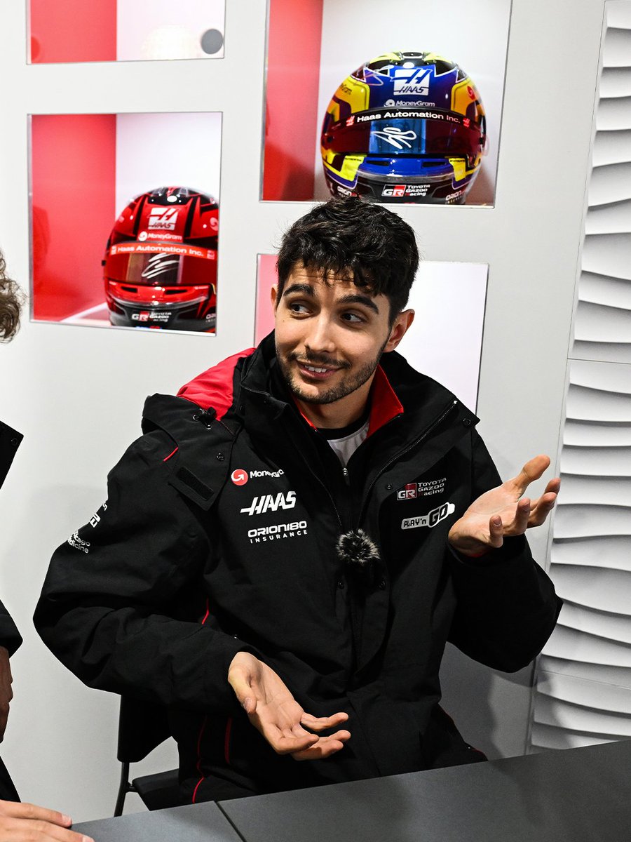 HaasF1Team's tweet image. No context media day... 😅

#HaasF1 #F1 #LasVegasGP