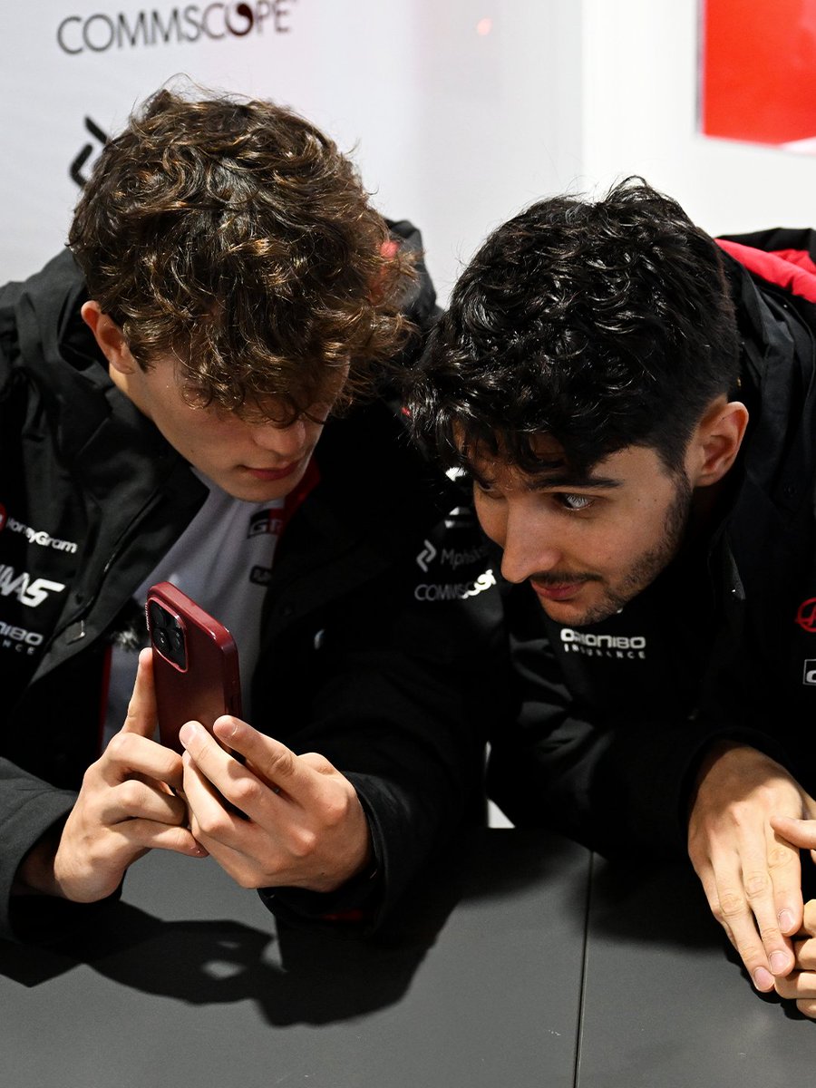 HaasF1Team's tweet image. No context media day... 😅

#HaasF1 #F1 #LasVegasGP