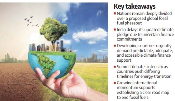 bsindia's tweet image. At #COP30 in #Belem, 62 countries back a roadmap to phase out #fossilfuels, while #India and #China prefer a slower approach.

Developing nations highlight gaps in climate finance, and India has not yet submitted its updated NDC for 2035.

mybs.in/2erfjt1
