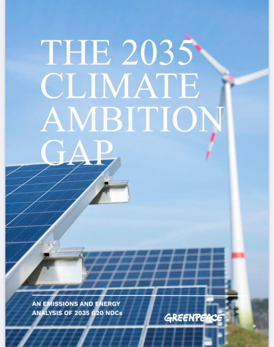 sherryrehman's tweet image. So what does the state of #climatejustice look like at Belém ? From the delivery side. 
The new 2035 Climate Ambition Gap report, released at #COP30, warns that #G20 countries—responsible for 80% of current emissions and 85% of global GDP—will determine whether the 1.5°C limit…
