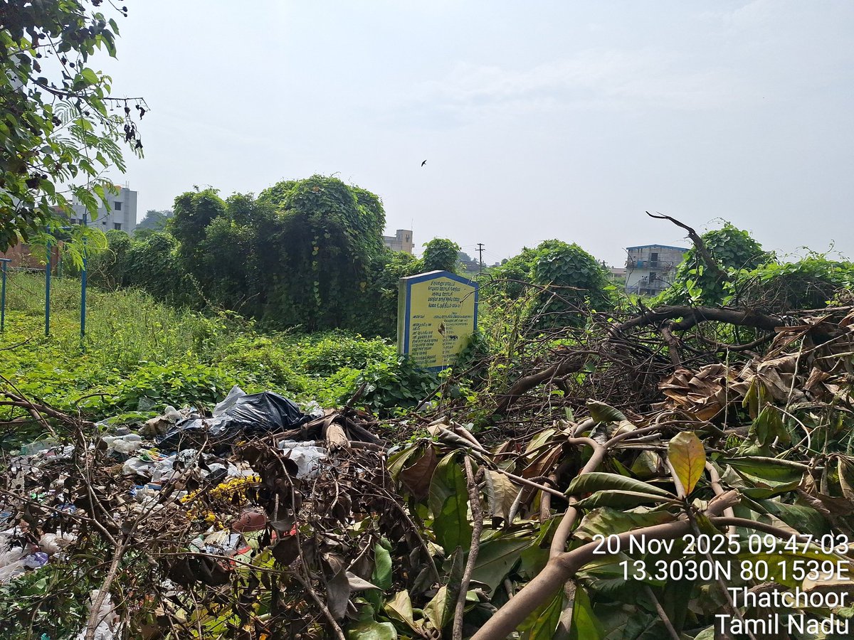 srinithedon's tweet photo. Neglected 2 parks and a ground in our locality are presently unusable and have become unsafe.Seeking prompt maintenance from concerned officials.tThese existing facilities must be preserved. VCC,Thachur,Panjety. @Office_of_Udhay
@s_kanth @CMOTamilnadu @KN_NEHRU @TiruvallurCollr https://t.co/UOTHYjSTlT