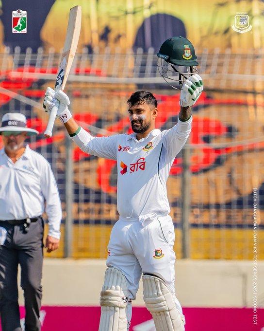 A power-packed Litton Das ton helps Bangladesh extend their advantage in Dhaka 🔥