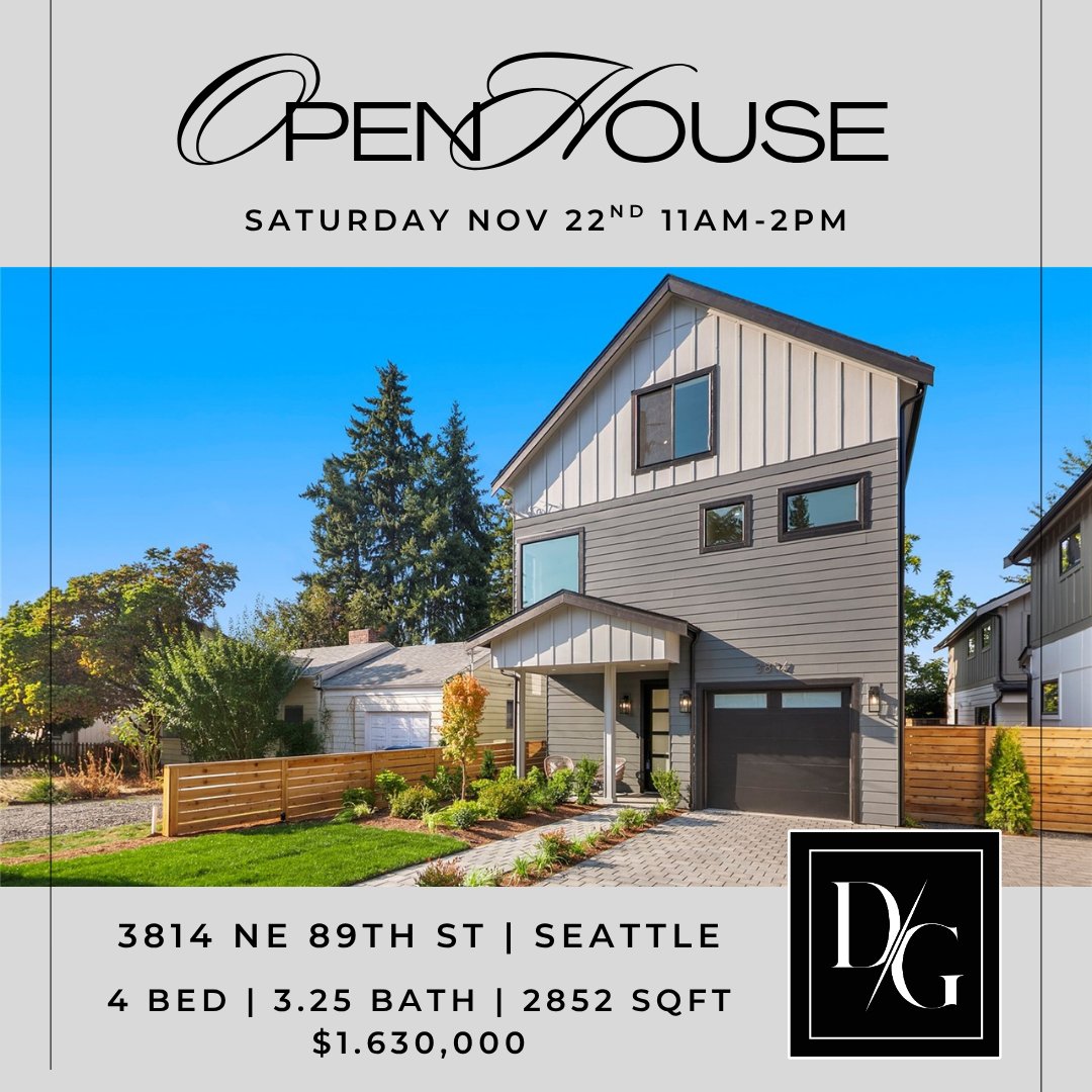 DwellingGroup's tweet photo. This modern new construction 4-bedroom home in Wedgwood showcases refined design with an open-concept living and dining room, an island kitchen with warm wood cabinetry and striking white Café appliances. A dramatic sliding glass wall opens to a fully fenced patio and backyard. https://t.co/JGcQMbARlF
