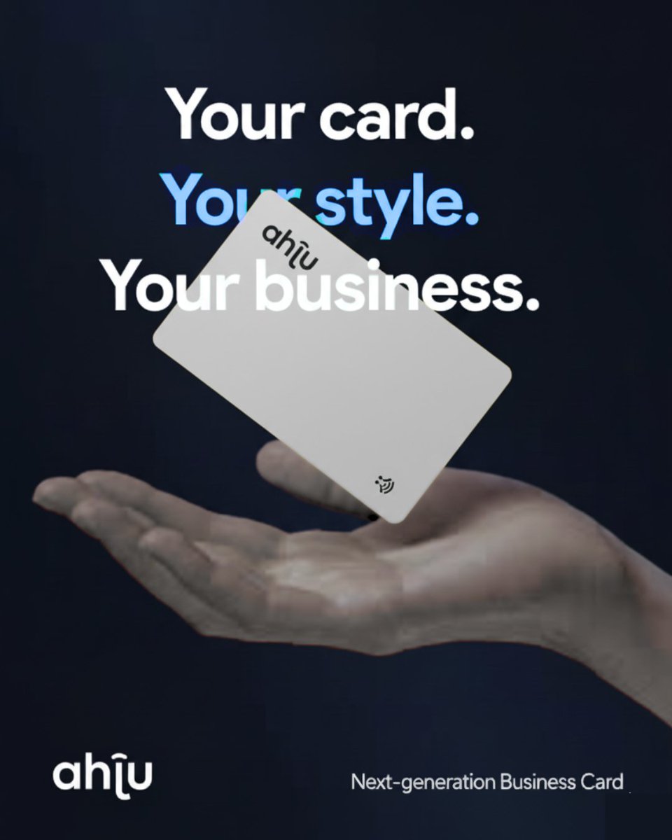 ahjuco's tweet photo. Meet the AHJU Card– your all-in-one smart card for events, conferences &amp; corporate meetups.

One tap. Instant info. Endless connections. 

Available now at https://t.co/t2fqQukfIa 🔗

Check out our bio! https://t.co/3kbQY3CSFN