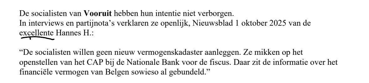 VincentVQ's tweet photo. Goedemorgen. 

Dank aan iedereen voor de steun in de strijd tegen #MoneyControl. 

Maar die strijd is verre van gedaan. 

Er staat trouwens veel meer op het spel.
Dit is de essentie: een vermogenskadaster. 

@Knack wil intussen een debat hierover met @axel_ronse. Maar hij weigert. Angsthaas.