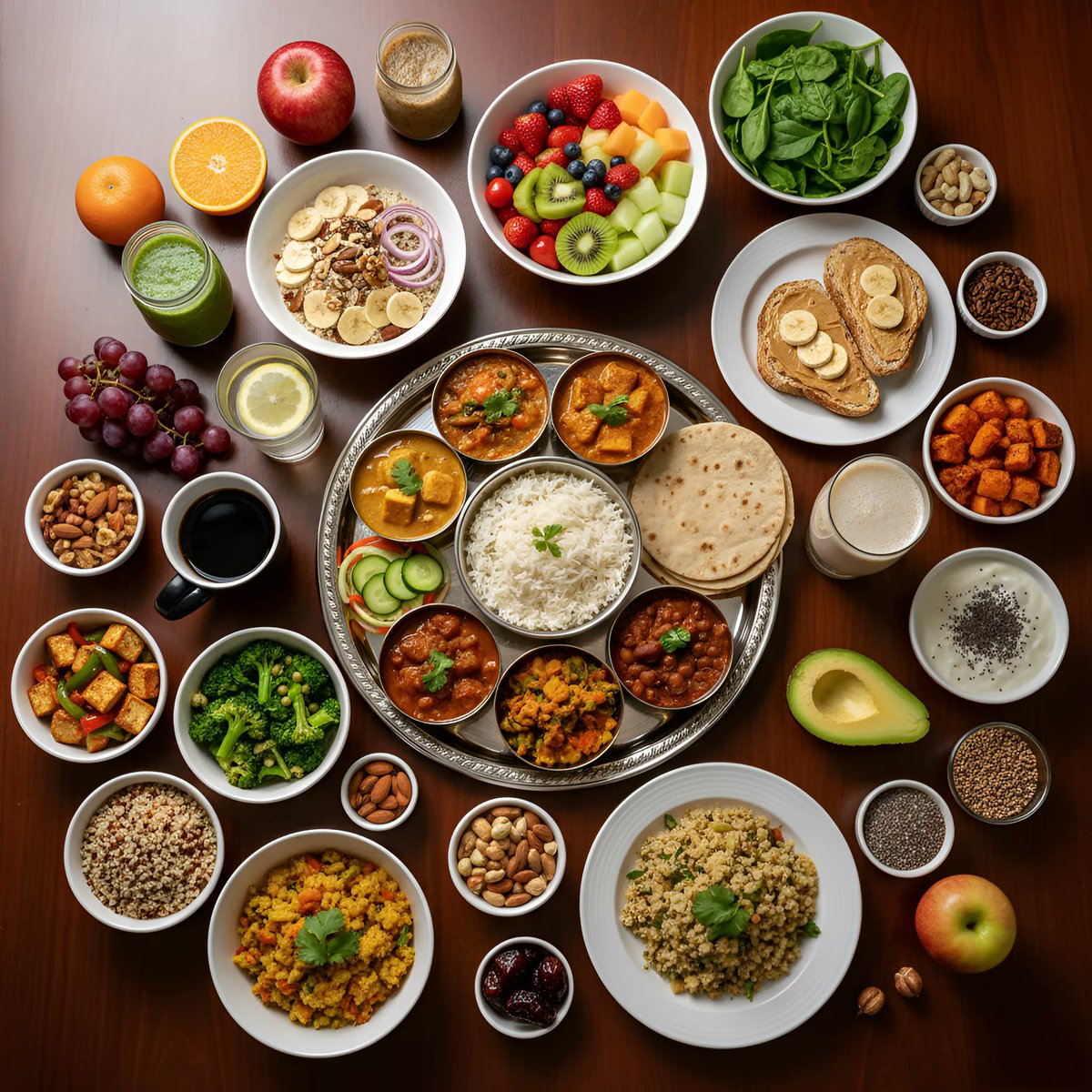 amit_code's tweet image. This is my daily veg diet, from morning to evening.
Just pure vegetarian goodness that keeps me healthy, strong,
and focused every single day.