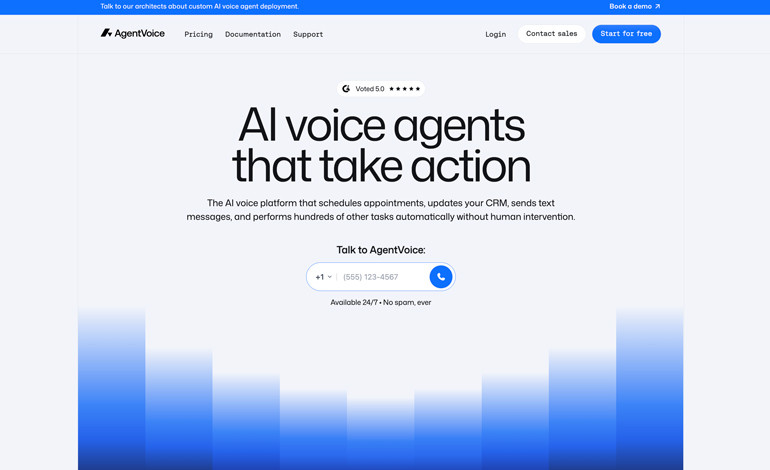 CSSLight's tweet image. #Featured of the Day 20 Nov 2025
AgentVoice
by AgentVoice @agent_voice 
csslight.com/website/71460/…