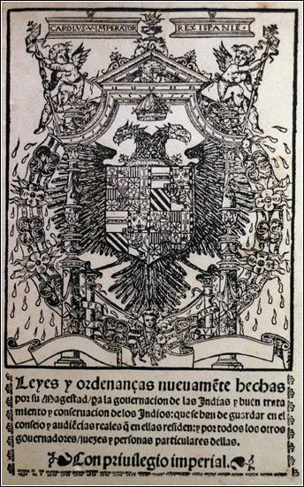 gozARTE's tweet image. TAL DÍA COMO HOY... En 1542 se promulgan en España las Leyes Nuevas de #Indias, buscando mejorar la situación de los indígenas en la América española. Ya a comienzos del XVI habían surgido voces críticas contra la situación que sufrían los indios, lo que dio lugar a las Leyes de