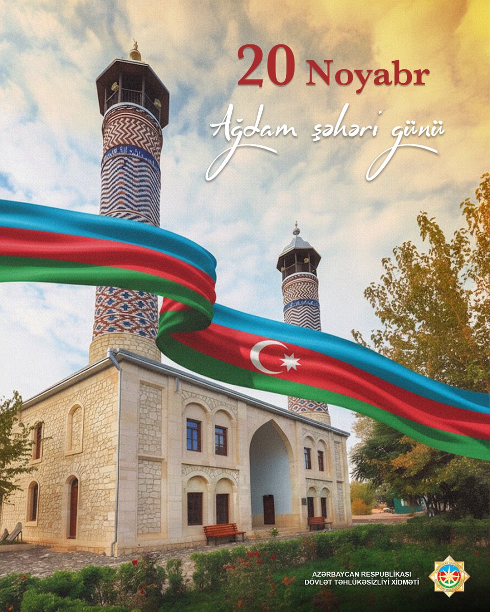 DTX_Azerbaijan's tweet photo. #20noyabr
#Ağdamşəhərigünü
#DövlətTəhlükəsizliyiXidməti
#DTX https://t.co/oer3XvG1Sm