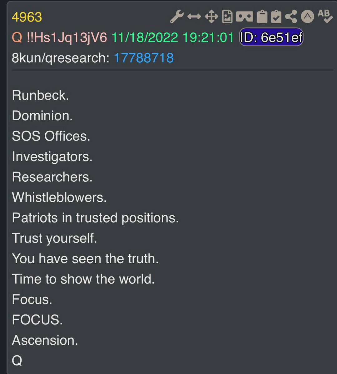 Epstein isn’t the only MOAB incoming.

The 2020 election is also on deck. 

45 - 47

The dash matters.

The AutoPen.

Fraud Vitiates Everything.

Stolen Elections Have Consequences.

Nothing Can Stop What Is Coming.