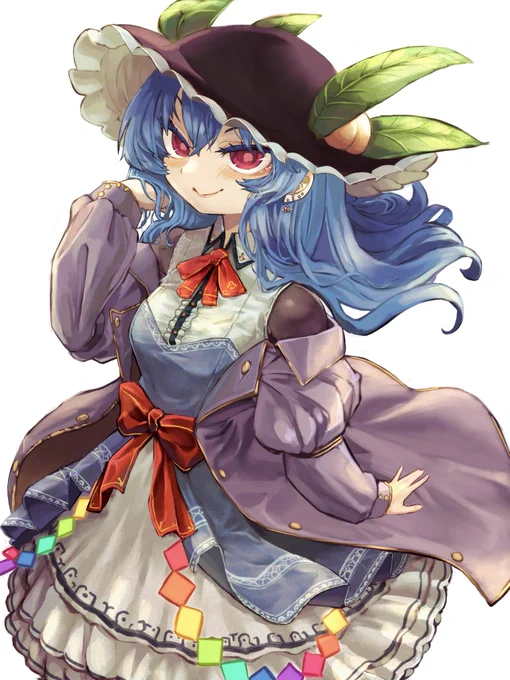 天子の冬服を考える 寒さとか感じてなさそうだけど… #比那名居天子 #東方Projectᅠᅠᅠᅠ
