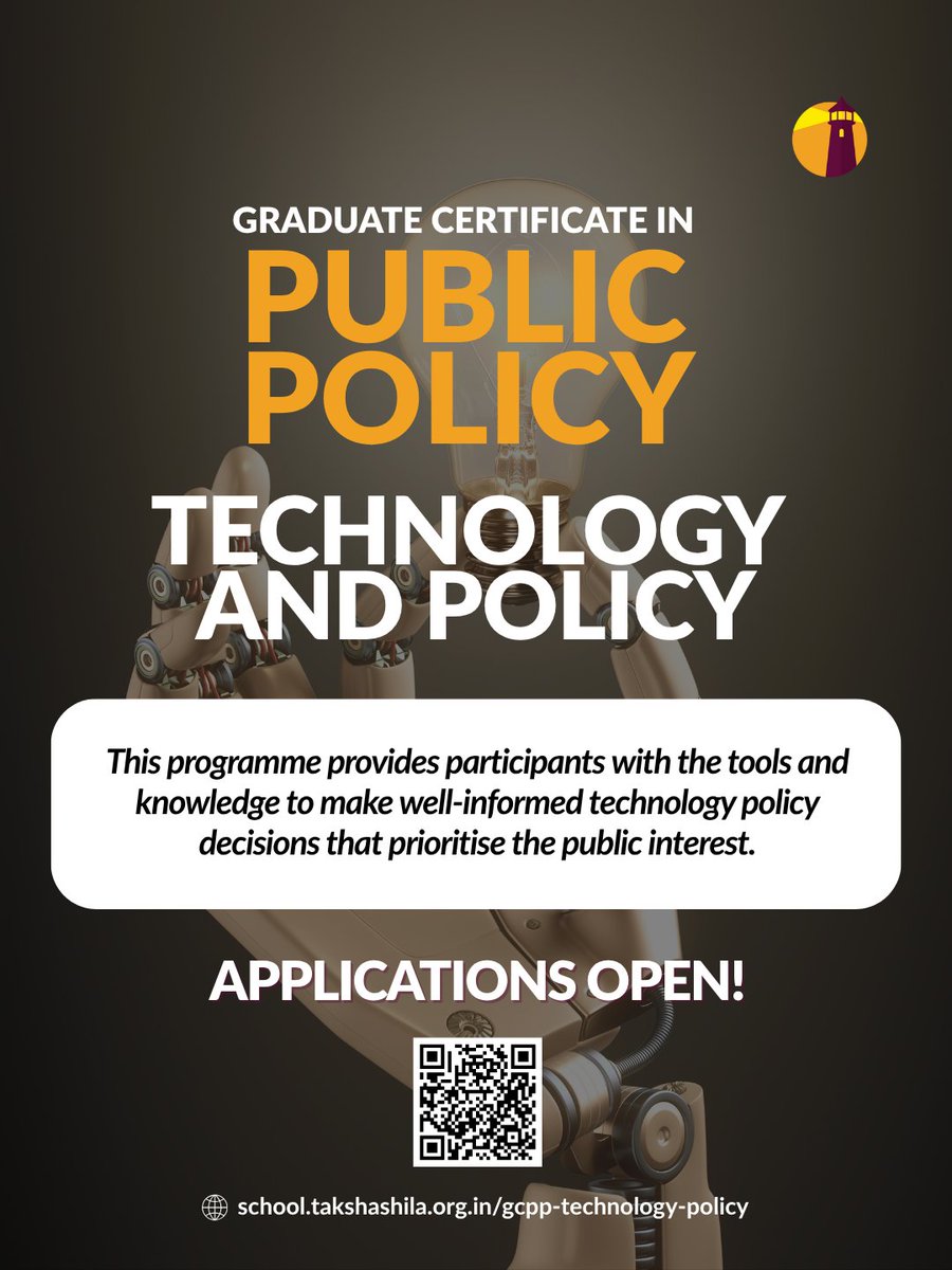 TakshashilaInst's tweet image. Technology is no longer just a tool; it&apos;s at the centre of national power, economic growth, and societal change. This raises important questions for all of us:

➡️Why are tech and geopolitics inseparable?
➡️How do we build tech responsibly while anticipating its unintended…