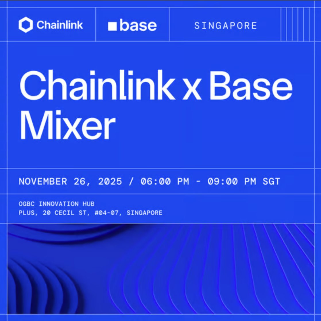 OGBCGroup's tweet photo. Chainlink and Base are hosting a relaxed community night at #OGBC, creating a space for builders, founders, and investors to connect over food, drinks, and conversation.
With no panels or formal agenda, the evening is designed for open exchange and interaction across the on-chain ecosystem.