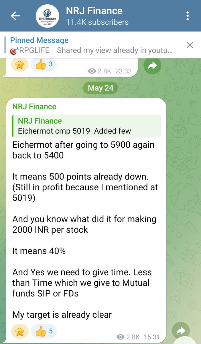 VICKYNRJ's tweet image. So here is 40% return in 1 year 

#eichermot from 5019 to 7090

2000+ points per share

This is what I kept posting

#investing