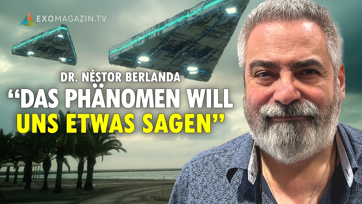 “Das Phänomen will uns etwas sagen”: Durch UFOs und paranormale Erscheinungen versucht eine höhere Intelligenz mit uns in Kontakt zu treten, sagt der argentinische Psychiatrie-Professor Dr. Néstor Berlanda. JETZT ANSCHAUEN: exomagazin.tv/das-phaenomen-…
