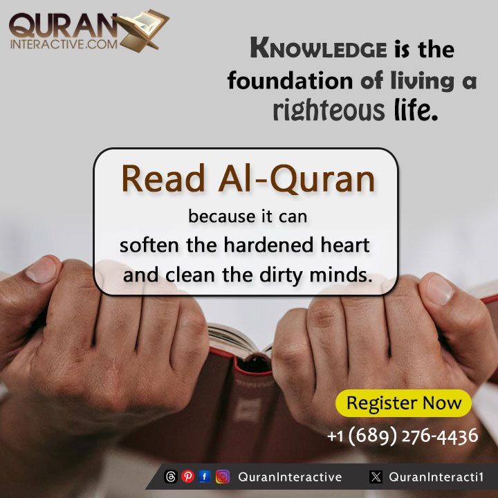 QuranExplorer's tweet image. The Prophet (ﷺ) said, A person who masters the Quran by heart, will be with the noble righteous scribes (in Heaven). [Sahih al-Bukhari 4937]

Call Now / WhatsApp: +1 (689) 276-4436

#QuranInteractive #OnlineQuranClasses #Quran