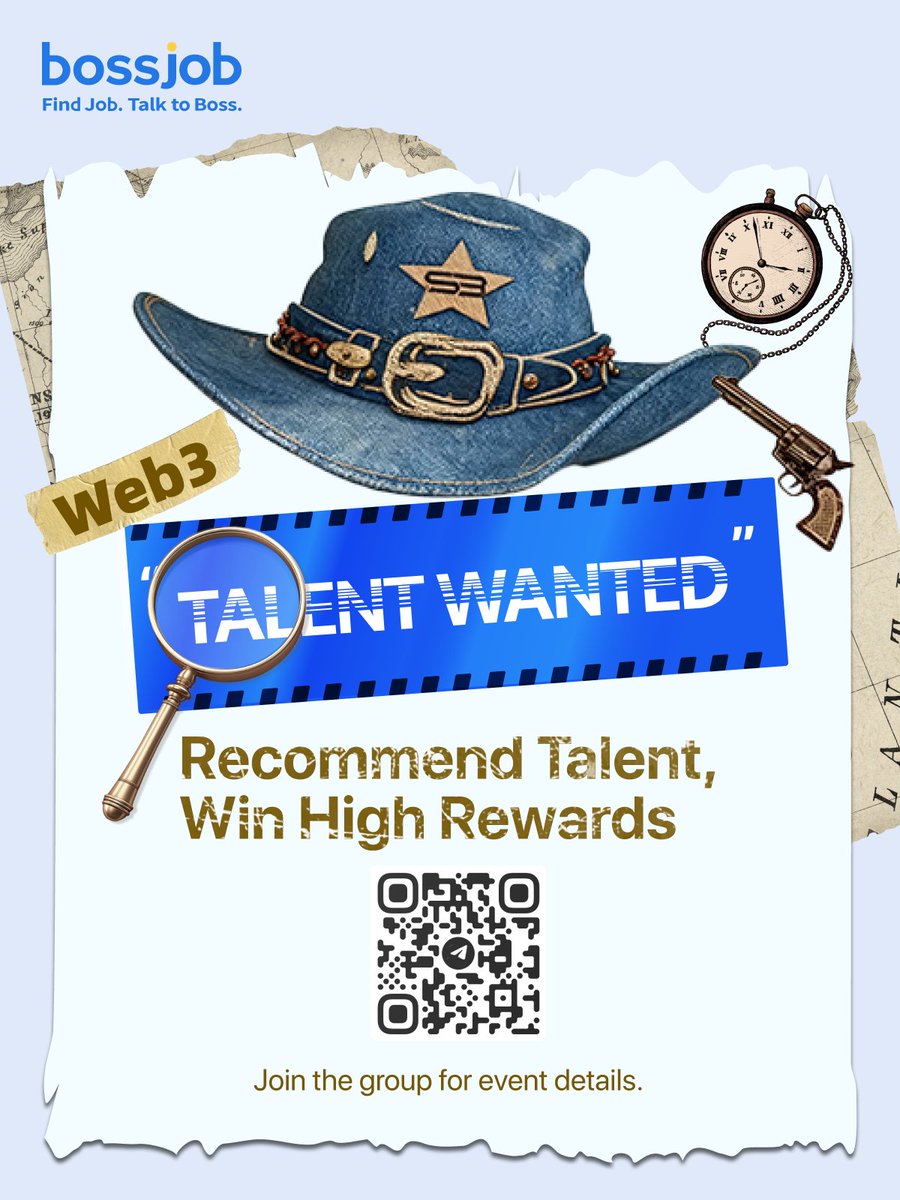 Bossjob_Web3's tweet photo. Hey everyone! ๐๐
Ready to start your "gold rush journey"? ๐ฐ
Do you have any #Web3 pro friends?
Are they currently job hunting?
Then why wait? Help #bossjob refer them to us~ ๐
Earn money just by referring with a simple tap! ๐ธ
Interested? Donโt waitโtake action now! ๐โโ๏ธ
A top reward of 1888U is waiting for you! ๐ฏ
Scan the QR code in the image for more details! ๐
Or just click this link: https://t.co/AeGAimjvdY
#Web3Jobs #Web3Community #CryptoJobs #ReferAndEarn #HiringBonus #JobFair #CareerGrowth