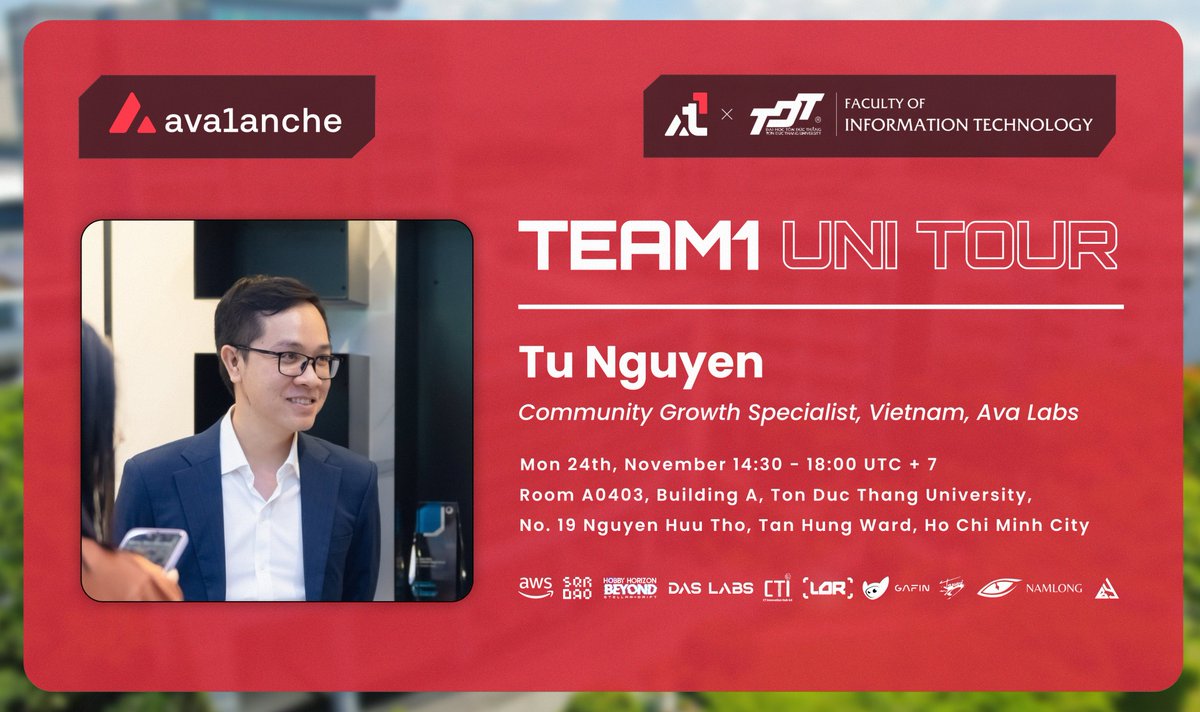 houyaoi's tweet photo. From campus to onchain 🔺
See you all very soon
https://t.co/GgmLWA7np0
@AvaxTeam1 @Avalanche_vn https://t.co/OhV8s7Q5N3