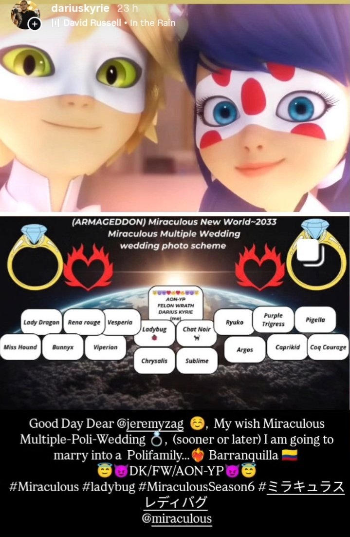 DariusKyrieYP's tweet image. Good morning @Thomas_Astruc ☺️I wish to be that Supreme Ultra-Akumatized, through evolution, he will develop all the akuma powers that exist and will exist in MLB at cosmic scale, just like me, he will do anything to be with LB❤️‍🔥CN and friends in the future.#ladybug
DK/FW/AON-YP