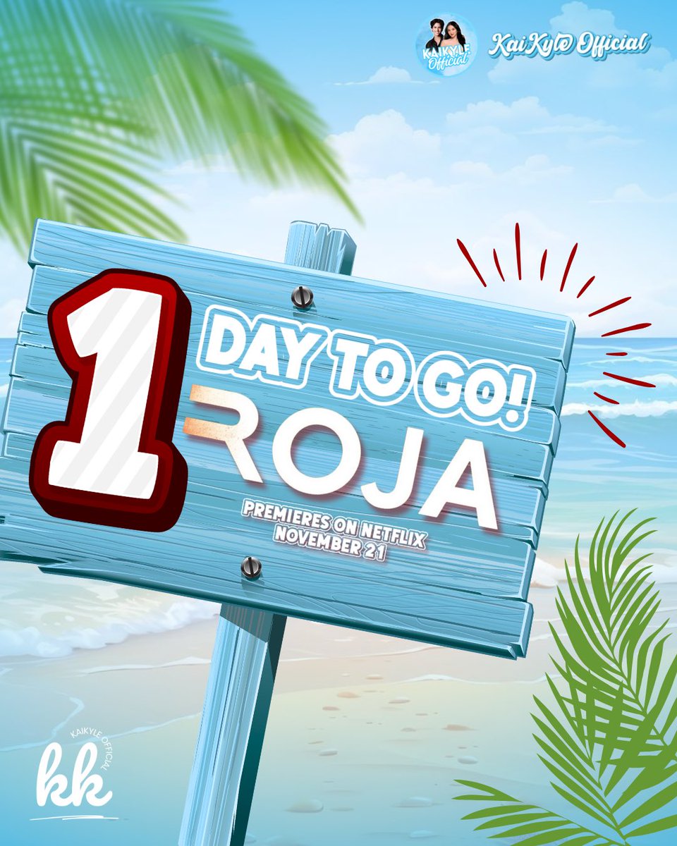 TeamKaiKyleOFC's tweet image. [⏰] 𝗦𝗘𝗧 𝗬𝗢𝗨𝗥 𝗔𝗟𝗔𝗥𝗠𝗦 — 𝗥𝗢𝗝𝗔 𝗣𝗥𝗘𝗠𝗜𝗘𝗥𝗘𝗦 𝗧𝗢𝗠𝗢𝗥𝗥𝗢𝗪 𝗢𝗡 𝗡𝗘𝗧𝗙𝗟𝗜𝗫

The countdown ends tomorrow as Roja finally arrives on Netflix, ready to pull us into the secrets and dangers of La Playa Roja. Expect a series filled with unraveling mysteries,…