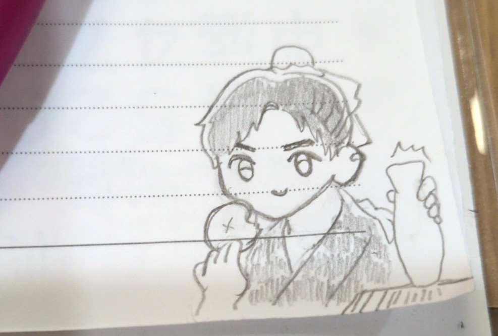 7737373k's tweet photo. とりあえず(?)手帳の最後のページに友尚を書いた。あんま似てないけど、私が友尚と言えば友尚なの https://t.co/RpluXySc9B