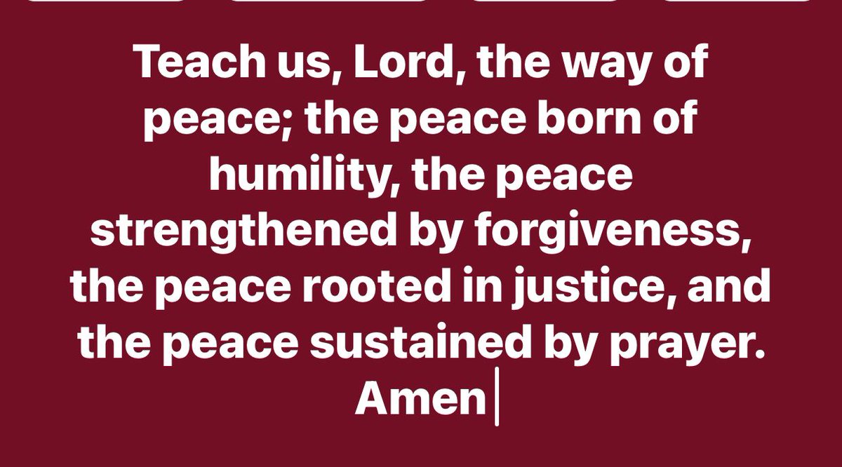 Grant us peace and security Lord.