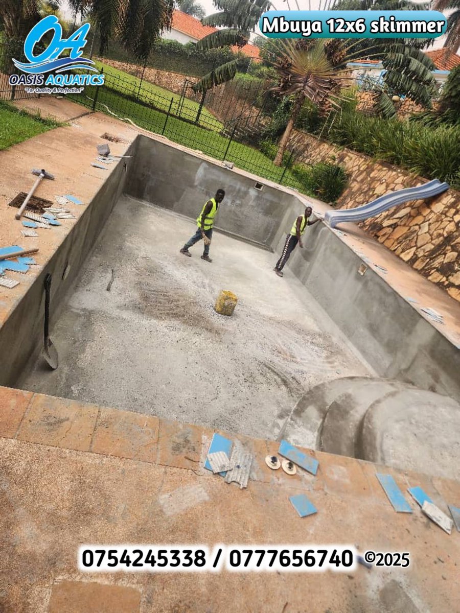 ✨ Project in high gears: 12x6 Skimmer Pool Waterproofing in Mbuya, Kampala!

We’ve just delivered a high-precision waterproofing finish for a beautiful 12x6 skimmer pool
oasisaquaticsugltd.com
0754 245338  / 0777656740
tiktok.com/@oasisaquatics…