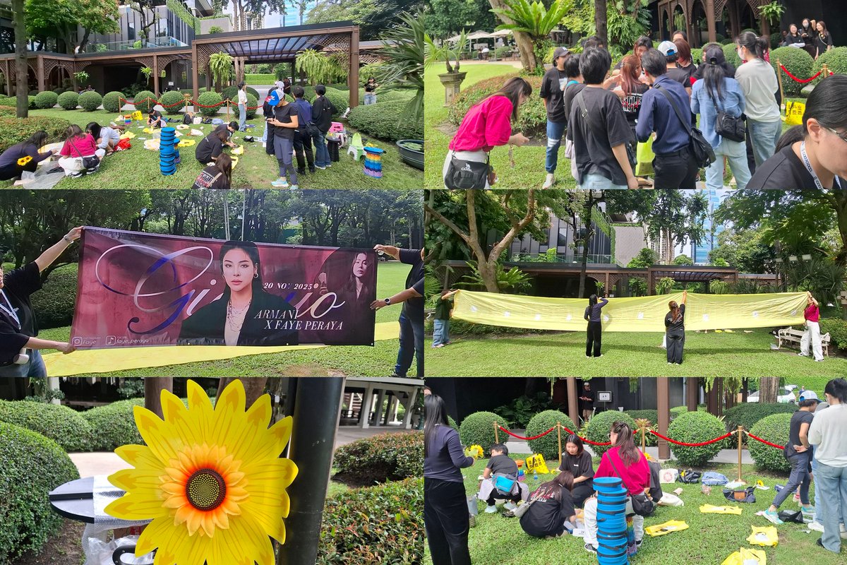 fayesunflower14's tweet image. เริ่มแล้วค่า!! เริ่มแล้ว พี่ทุ่งเอาบรรยากาศแฟนๆที่มารอพี่ฝ้ายมาฝากค่ะ ตอนนี้กำลังแลก Giveaway จัดเตรียมป้ายไฟ กันสนุกสนานเลย ไทยแฟนรีบมากันนะคะ ตอนนี้ถูก พสจ ล้อมไว้หมดแล้วค่า 😀😆🌻

It’s starting now!
We’d love to share the amazing atmosphere from fans waiting for our P’Faye.…