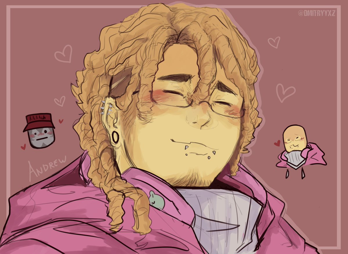 dmitryyxz's tweet image. Andrew in my artstyle (but more humanized?) ouchie my hand- #badthingsroblox #ivandrew #robloxart