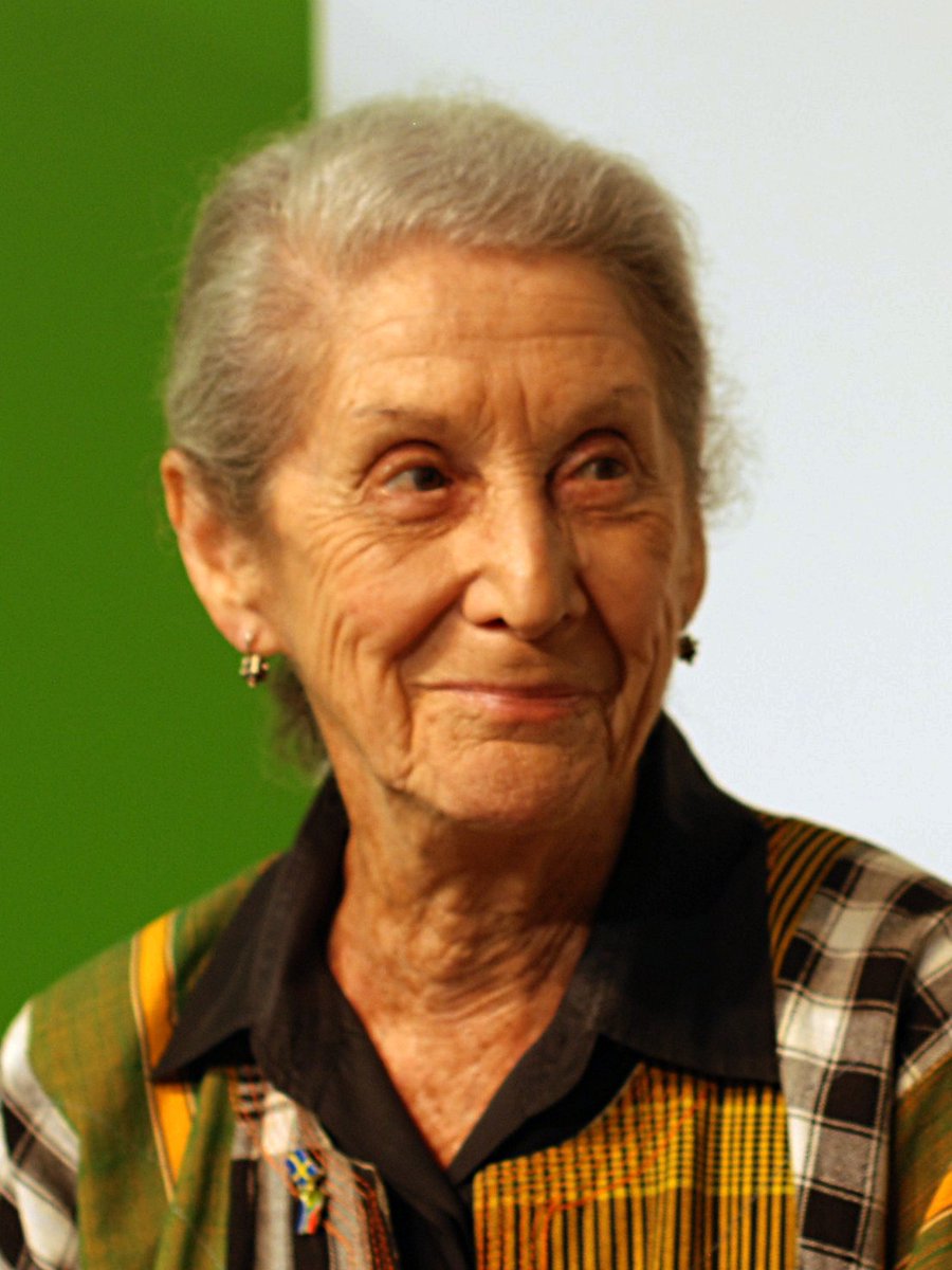 «El arte es la única fuerza capaz de reconquistar al ser humano sometido al poder político o a la tecnología» (Nadine Gordimer, hoy de aniversario)