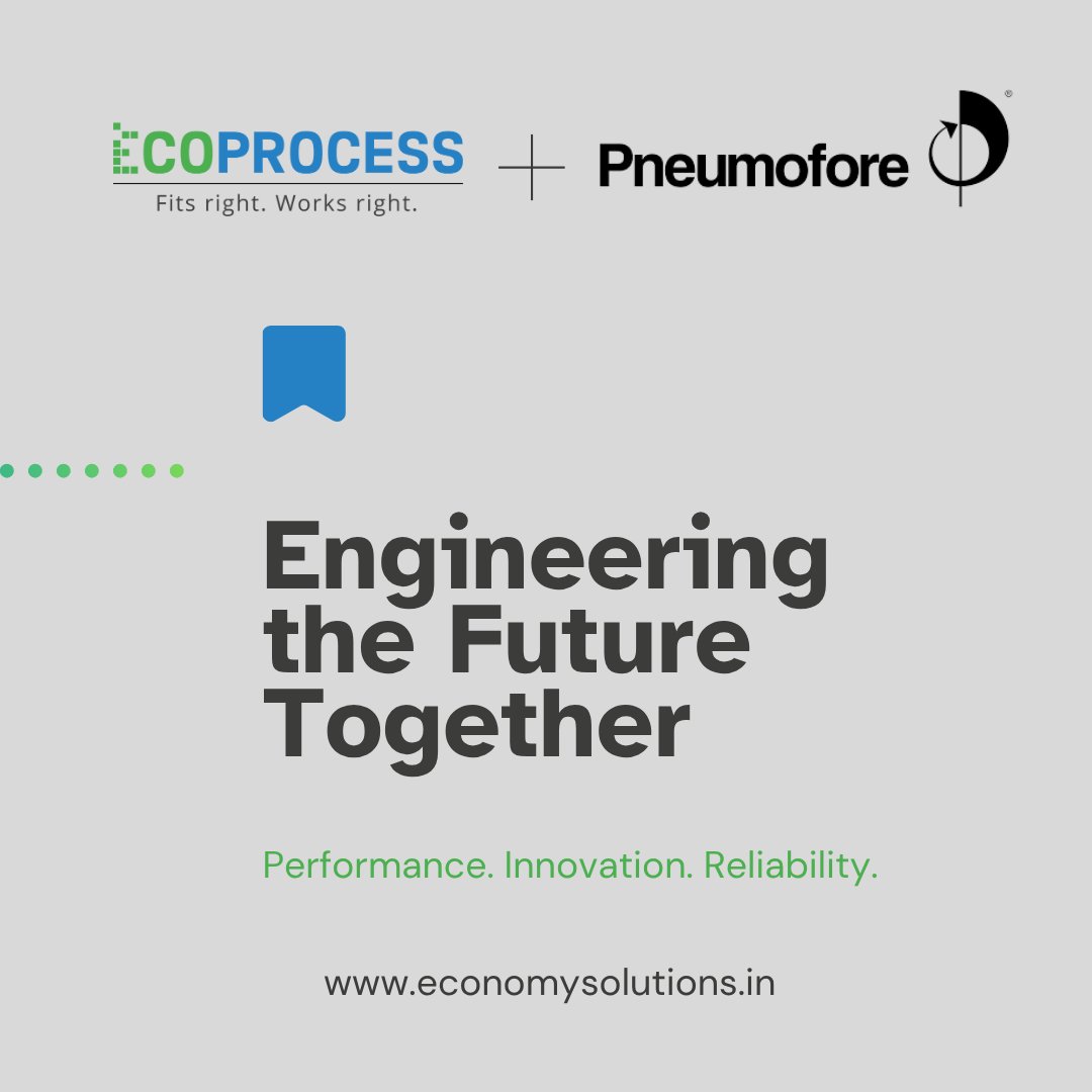Economyprocess's tweet image. Ecoprocess × Pneumofore 🤝
A new partnership to deliver energy-efficient, reliable and sustainable rotary vane vacuum pump solutions across key industries.

A major step toward best-in-class vacuum technology.

#Ecoprocess #Pneumofore #VacuumSystems #VacuumTechnology #Partnership