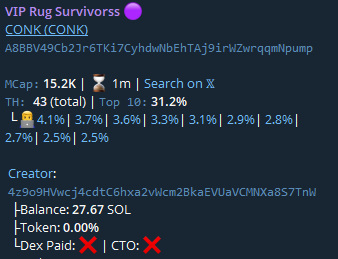 GCleveland34777's tweet image. $CONK
 💎 DONE.X10.8
 🔥This is the chance you’ve been waiting for—don’t hesitate!
 💥A8BBV49Cb2Jr6TKi7CyhdwNbEhTAj9irWZwrqqmNpump
 🚀Massive profits are just around the corner!
 👉 t.me/CapyMoonLabs