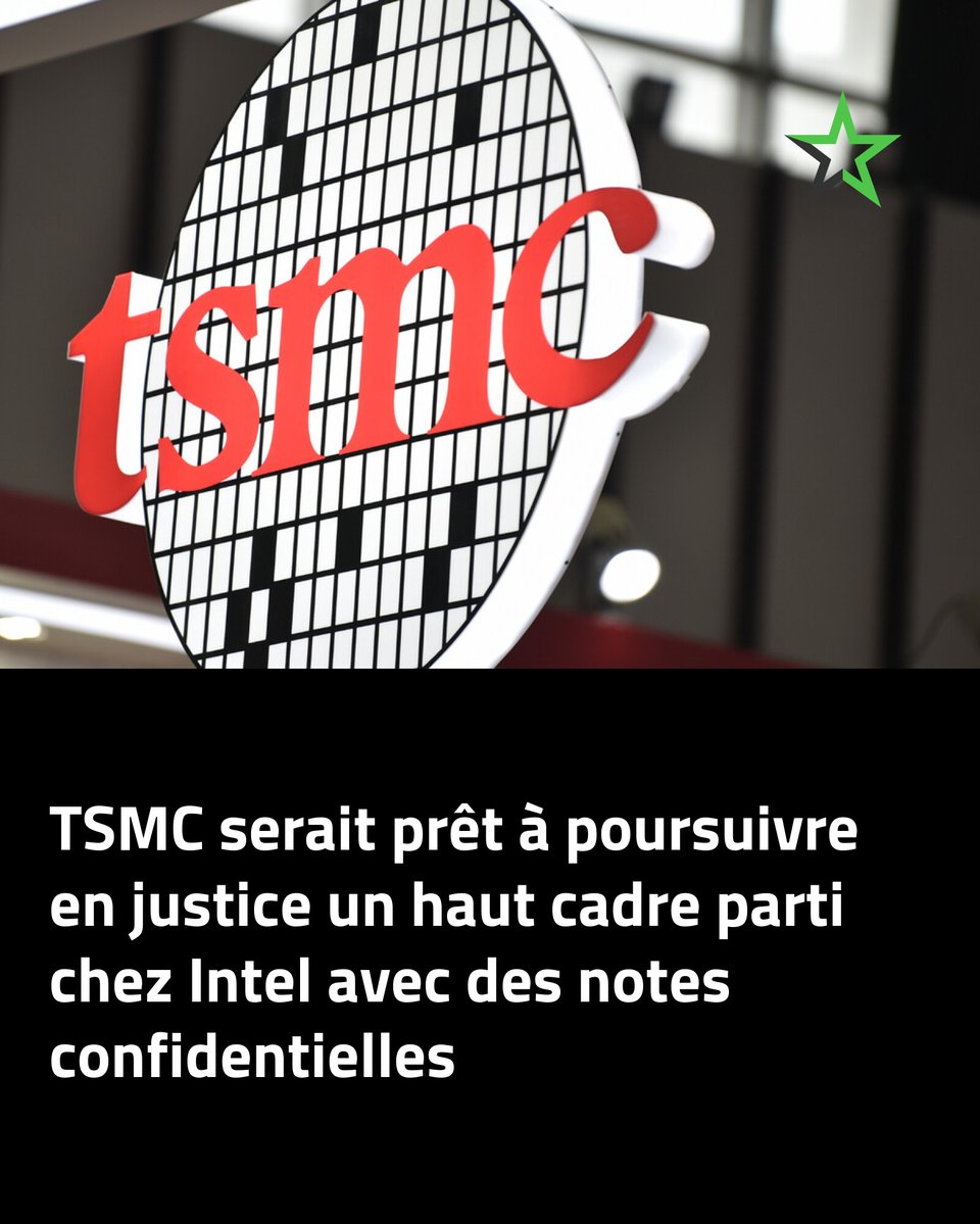 lesnums's tweet image. TSMC sur le pied de guerre contre Intel ⚡️ 👉 l.lesnumeriques.com/Vyq
