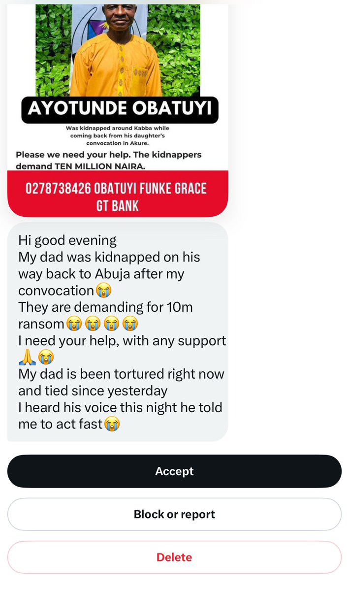 Morris_Monye's tweet image. From my dm.