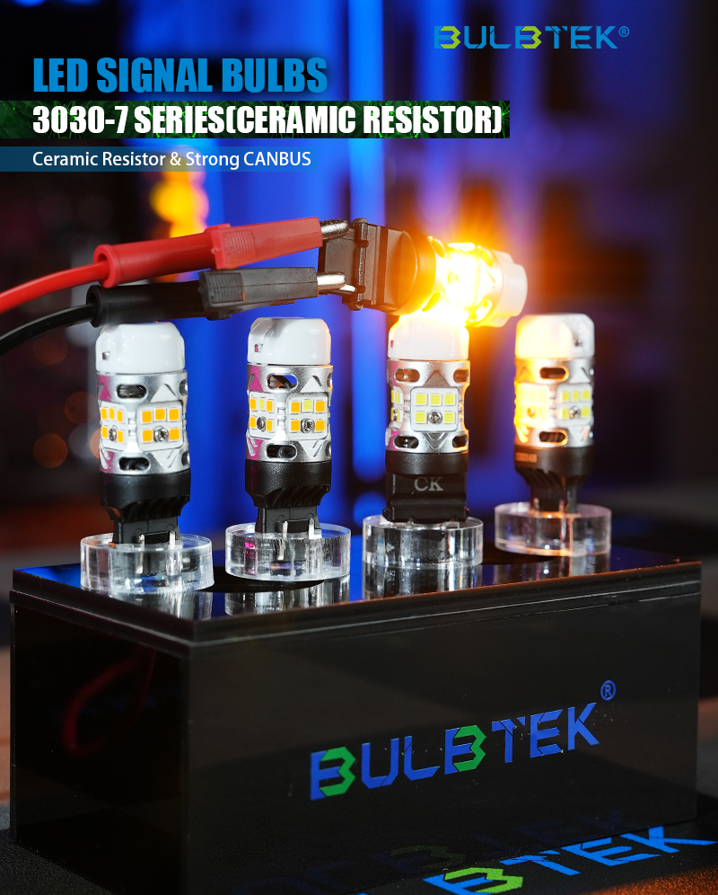 BULBTEK_LED_6's tweet image. SMD3030-7 SERIES LED Signal Bulb
👉Strong CANBUS
👉Ceramic Cover for Heat Dissipation
👉Chips: 20SMD3030
👉Power: 27W &amp;amp;1500LM
🌐bulbtek.com
#BULBTEK #LEDHeadlight #H4LED #H7LED #H11LED #9005LED